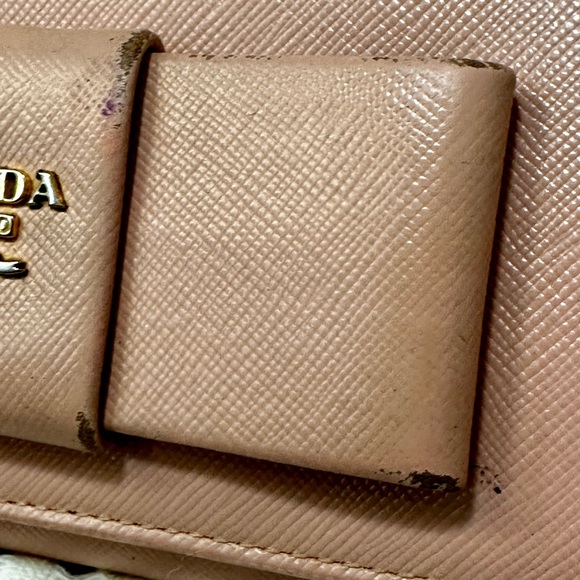 Prada Double Snap Long Wallet with Bow - Picture 5 of 15